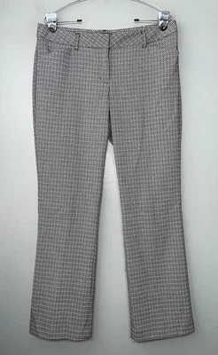 Pantalones de Vestir Express Editor Talla 10 Cortos Negro Blanco Oficina Bootcut Pantalones Foto 1 de 4