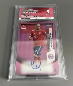 Tarjeta autógrafa Frank Ribery Topps 23/24 cromada Bundesliga Bayern Munchen 41/75 - Imagen 1 de 3