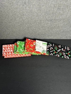 Create It Holiday Trimmings Llama  18" x 21" Fabric BUNDLE READ Christmas Red - Image 1 of 4