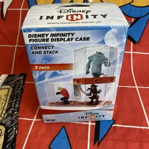 Disney Infinity Figure Display Case Pack of 3 Stackable Interlocking - Picture 1 of 5