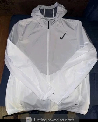 Chaqueta de correr Nike AeroSwift Storm-Fit Aerogami para hombre talla M blanca FZ9039-121 Foto 1 de 4