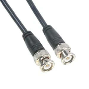 CO-058BNCX200-001 Black RG58 Coaxial Cable, 50 Ohm, BNC to BNC , 1' - Picture 1 of 1
