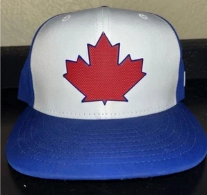 Toronto Blue Jays New Era 59Fifty Maple Leaf Größe 7 1/8 eng anliegende Mütze Kappe blau - Bild 1 von 5