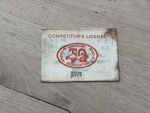 Rare Vintage 1979 American Midget Racing Association Competitor's Driver License - Bild 1 von 4
