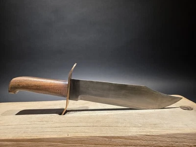 Cuchillo Bowie estilo antiguo de la Guerra Civil de 15" Foto 1 de 4