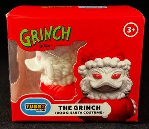 Mini Tubbz - The Grinch - Book: Santa Costume - Rubber Duck - Approx 2" High - Picture 1 of 7