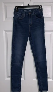 Old Navy Girls Size 16 High Rise Rockstar Jeggings Jeans Adjustable Waist - Picture 1 of 11