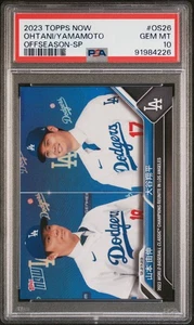 Shohei Ohtani / Yoshinobu Yamamoto Topps Now OS26 大谷翔平 山本由申 KANJI Foil SP PSA 10 - Picture 1 of 2