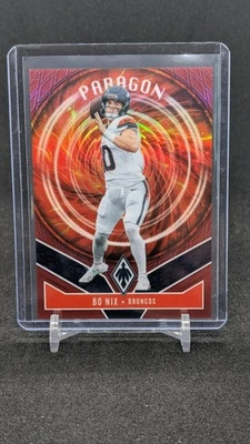 2025 Panini Phoenix Bo Nix Paragon Red #249/249 Denver Broncos - Image 1 of 2