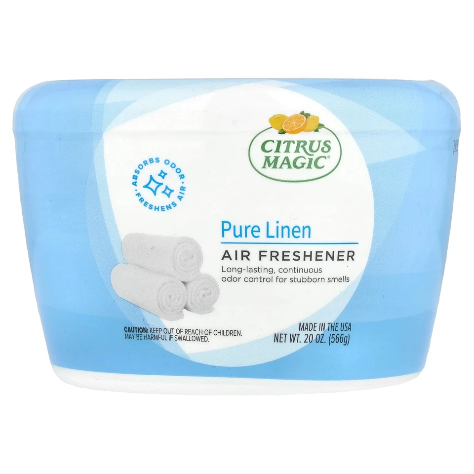 Solid Air Freshener Pure Linen 3pk 8oz Each by Citrus Magic Pet