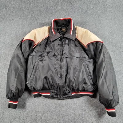 Vintage 1987 Yamaha FZR Motorcycle Racing Bomber Jacket Mens M Maxim Wear Korea - Image 1 of 4