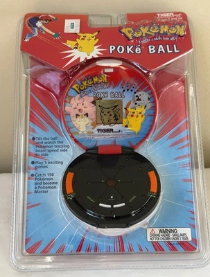 Pokémon Tigre Electrónica Poké Ball 1999 Sellado de Fábrica De Colección Foto 1 de 4