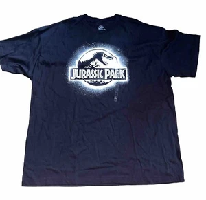 NWT Jurassic Park Black & White Logo t-shirt Short Sleeve Mens Size 2XL - Picture 1 of 6