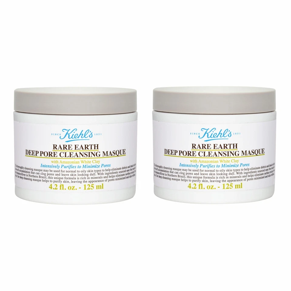 2入 契爾氏 Kiehl's Rare Earth 亞瑪遜白泥毛孔深層清潔面膜  5oz, 142g - Image 1 of 1