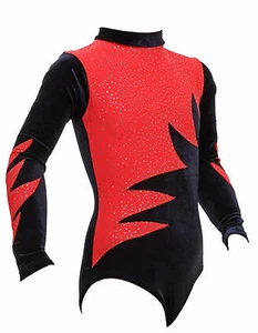 UK Gymnastik Tanzstange Yoga Gym Sport Turnanzug schwarz Samt Omega - Bild 1 von 1