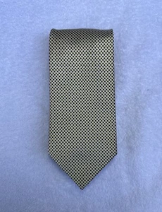 Tommy Hilfiger Neckwear Men’s Pure Silk Tie Yellow Blue Geometric 3.25” in. - Picture 1 of 8