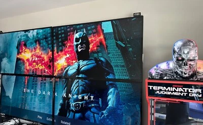 Mancave 100 inch TV 4K Video Wall HD HDR Star Wars Switch PlayStation 5 Xbox LED - Image 1 of 4