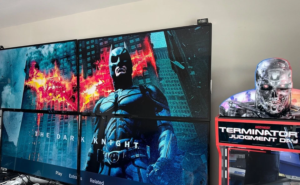 Mancave 100 inch TV 4K Video Wall HD HDR Star Wars Switch PlayStation 5 Xbox LED - Image 1 of 4