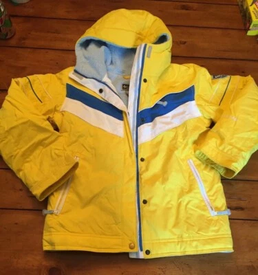 Abrigo de invierno Columbia amarillo resistente al agua acolchado chaqueta aislante juvenil 14/16 Foto 1 de 4