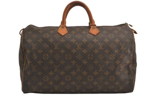 Authentic Louis Vuitton Monogram Speedy 40 Hand Boston Bag M41522 LV 7067M - Imagen 1 de 10