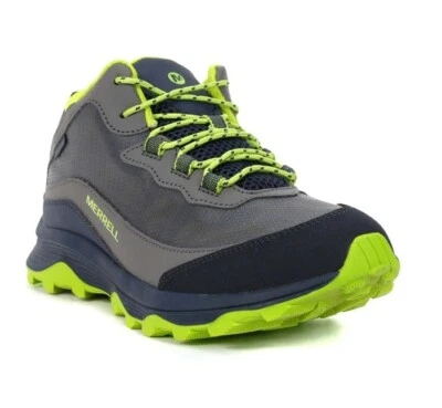 Zapatos Merrell Big Kids Moab Speed Mid azul marino/gris/lima MK265212 talla 2,5 W Foto 1 de 4