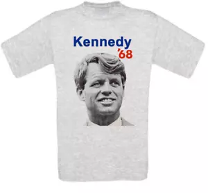 T-Shirt Robert Kennedy Bobby Kennedy USA JFK Toutes Tailles NEUF - Photo 1/4