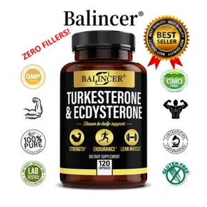 Turkesterone 1200mg Cápsulas - dos veces más fuerte que cualquier cosa disponible - Imagen 1 de 11