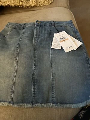 Girls size 12 Calvin Klein denim skirt midrise boy - Image 1 of 4