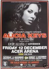 ALICIA KEYS / JORDAN SPARKS 2008 AUSTRALIAN CONCERT TOUR POSTER - Hip Hop Music