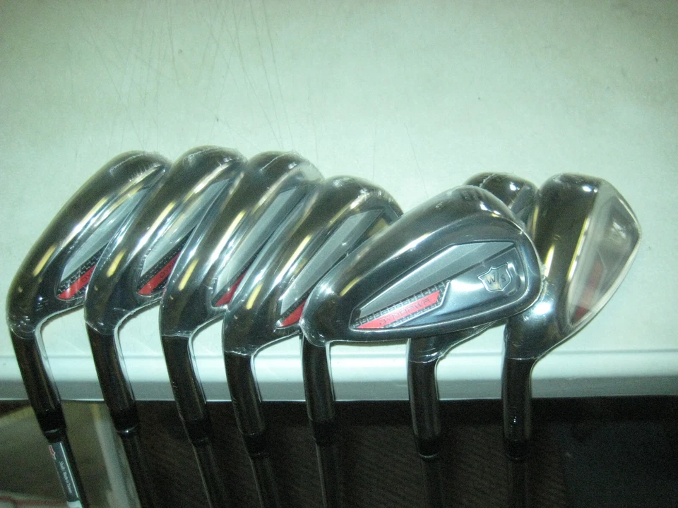 BRAND NEW Wilson Staff Dynapower iron set 5 thru pw,gw Steel Regular Mens LH - Image 1 of 4
