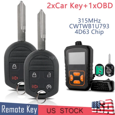 2 para Ford 2011 2012 2013 2014 2015 2016 F150 F350 mando a distancia sin llave arranque llavero Foto 1 de 4