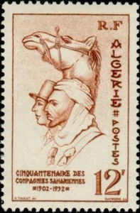 [OOS] Algeria #YT302 MH 1952 Sahara Company Soldiers Camel [249] - Picture 1 of 1