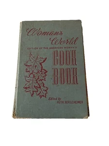 Woman's World Cookbook, 1939 American Woman's Cookbook, HC large VTG WWII Era - Picture 1 of 8