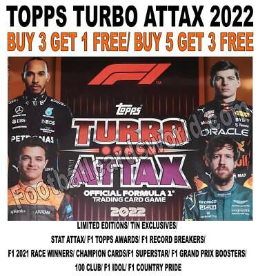 Topps Turbo Attax F1 Formula 1 2022 - Limited Editions/ Exclusives/ Foil Cards • 9.95£