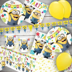 Minions Despicable Me Party Supplies Decorations Banner Tableware Balloons Bags - Picture 1 of 31