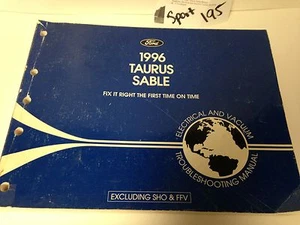 1996 Taurus Sable OEM Service Electrical Vacuum Troubleshooting Manual Fast Ship - Picture 1 of 1