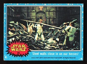 1977 Topps Star Wars Series 1 #39 - Steel walls close in on our heroes! - Picture 1 of 2