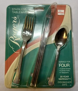 Vintage Stanley Roberts Rogers Column Flatware New in Package Lot 21 pieces - Picture 1 of 9