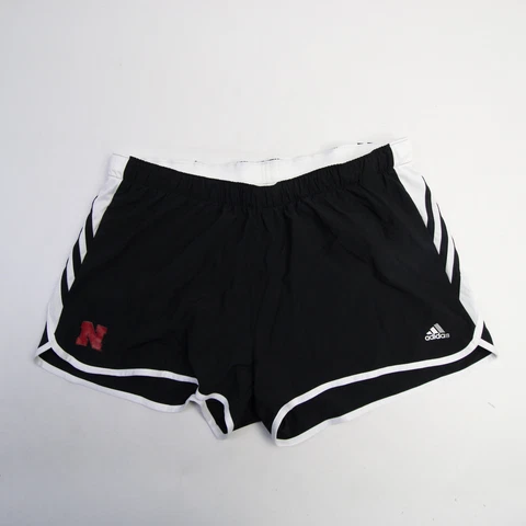 Nebraska Cornhuskers adidas Climalite Running Short Women's Black/White New Cover
