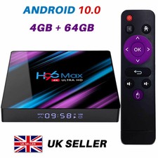 2021 H96 MAX Android 10.0 TV Box 4GB+64GB HD Media Player 4K 2.4G/5GHz WIFI UK