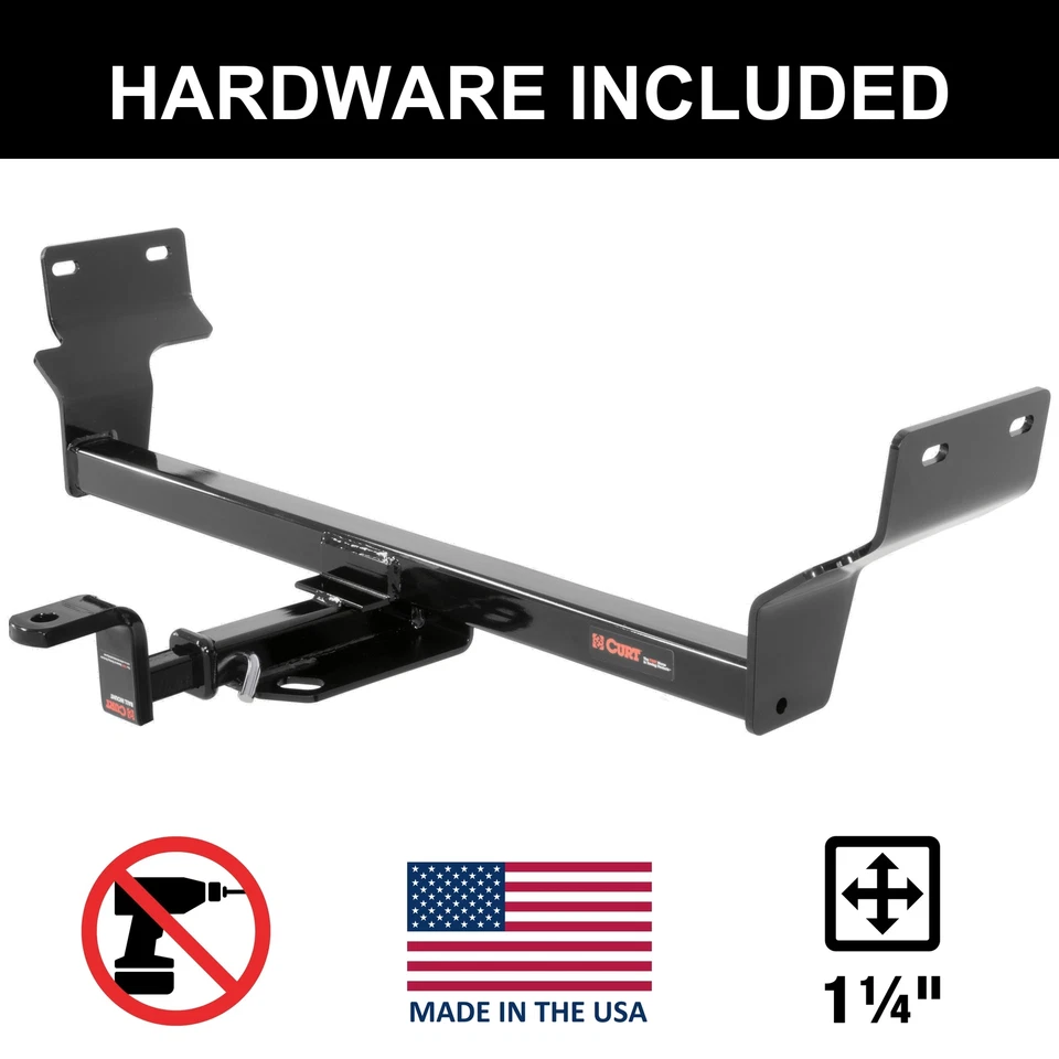 Enganche de remolque Curt 2015-2017 Chrysler 200 All Class 1, montaje de bola de 1-1/4" Foto 1 de 4
