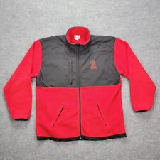 Walt Disney World Mickey Mouse Mens Jacket Full Zip Casual Black Red Sz XL