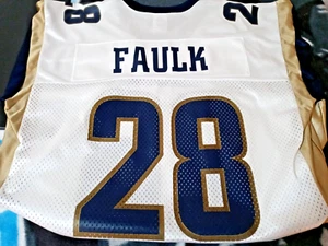 St. Louis Rams MARSHALL FAULK #28 NFL Reebok Jersey, Size XL - Picture 1 of 7