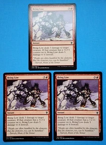 3x Bring Low Khans of Tarkir 2014 Mtg Magic Gathering Card Mountain Instant 103 - Picture 1 of 4