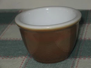 Fraunfelter China, Ohio Brown Luster 4oz Custard Cup Number 11 - Picture 1 of 8