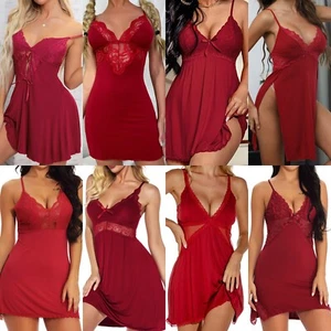 Sexy Womens Lingerie Modal Lace Underwear Sleepwear Night Dress Babydoll Pajamas - Picture 1 of 146