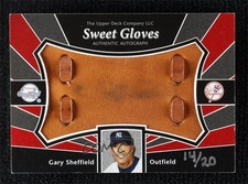 2004 Upper Deck Sweet Spot Signatures Gloves /20 Gary Sheffield #SS-GS Auto