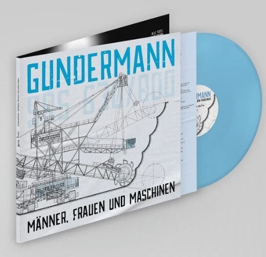 GERHARD GUNDERMANN LP MÄNNER FRAUEN UND MASCHINEN (BUSCHFUNK 00681 BLUE VINYL)