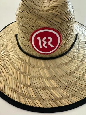 18Red "Marshall" Straw Hat Lifeguard Golf / Beach Premium Sun Protection - Image 1 of 4