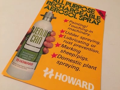 HOWARD Aerosol Spray Original 1980s Sales Brochure - Image 1 of 2